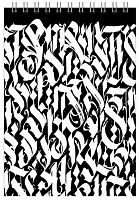 СБ Блокнот д/эскизов (скетчбук) А5-  30л. (верх. спираль) "Calligraphic" б/линовки,180г/м2 140*200