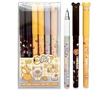 Ручка гелевая "Пиши-Стирай" INTELLIGENT "Котики" DK-209 синяя,0,38мм,игольч.,асс.