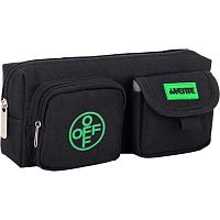 Пенал-косметичка deVENTE 210*85*60 "OFF" 7020616 (50предм.) прямоуг.,чёрн.,полиэстер