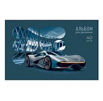 Альбом для рис.40л. ЭКСМО склейка "Характер скорости" А402660 мел.карт.