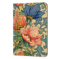 Блокнот А5  32л. КОНТЭНТ "Flora Design.Розовые и голубые цветы" 978-5-00241-484-0 лин.,крем.бум.