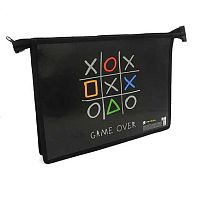 Папка д/тетрадей А4 ПЧЕЛКА ПМ-А4-291 "Game over" печать на карт.,на  молн.