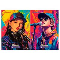 Тетрадь для нот 16л. А4 BG "K-pop" 57823 глянц.лам. (вертик.)
