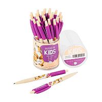 Ручка авт. шар. BV HappyClick "Kids. Лисёнок" 20-0241/74 синяя,0,5мм,корп.софт-тач