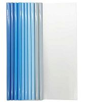 Папка боковой зажим А4 INTELLIGENT DL-123/DI-8 прозрачн.,пластик.,клип синий