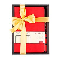 Набор подар. (ежедневник н/д А5 BV кож.зам."Megapolis Classic" красный+ручка ) 3-787/04-2