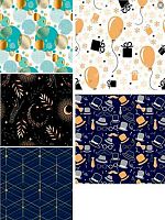 Бумага упак. 70*100см Миленд "Современная коллекция" (1лист в рулоне) УБ-8940 асс.