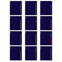 Комплект тетрадей предм. 48л. EK пластик.обл. "CoverPro Indigo" (12шт) 65746 со справ.мат.