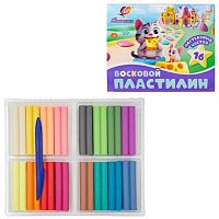 Пластилин 16цв.,240гр. ЛУЧ "Фантазия" 35С 2291-08 восковой,пастельный