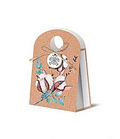 Пакет подар. крафт Лакарт С10446 (XS),14*10*5см,шпагат,бирка