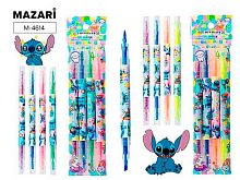 Набор маркеров текст.  4цв. MAZARI "Ушастик" M-4614 двустор.,пулев.1мм,скош.3мм,ОПП-уп.