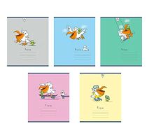 Тетрадь 12л. (клетка) ПЗБФ "Пеликаны" 011771 выб.уф,брайль,асс.