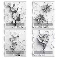 Тетрадь 96л. (клетка) BG спираль "White and wild" 09059 мат.лам.