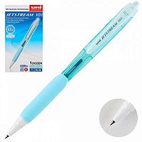 Ручка авт. шар. UNI "Jetstream" SXN-101-07-FL(120285) синяя,0,7мм,бирюзов.корп.