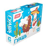 Гуашь 12цв. 15мл. LORI "Funny Friends" Гф-003
