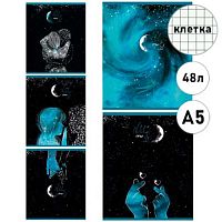 Тетрадь 48л. (клетка) ПЗБФ Премиум "Мой сон" 021573 лам.софт-тач,блёстки,асс.