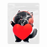 Брелок ФЕНИКС "Котёнок в наушниках" 71698 мех.,90*150мм