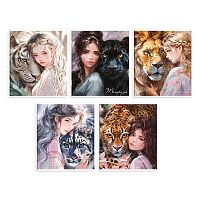 Тетрадь 48л. (клетка) ФЕНИКС "Тотемное животное" 68576 выб.твин уф-лак,мел.карт.,асс.