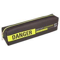 Пенал-косметичка КОКОС 200*50*40 "Danger" 250433 прямоуг.,ПВХ,1отд.