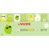 Набор самокл. этикеток-закладок deVENTE "Lime" 65*18мм-7*20л. 2011014 бум.,асс.