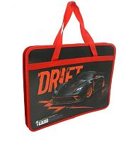 Папка пластик,с ручками А4 ПЧЕЛКА ПМ-А4-25 "Drift On" д/тетрадей