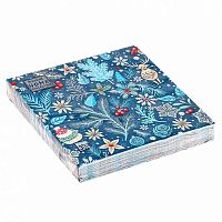 Салфетка бум. НГ Bouquet Home Collection Classic "Зимний орнамент" 25115 3-х сл.(20шт) 33*33