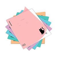 Тетрадь 24л. (клетка) EK пластик.обл. "CoverPrо Кошачий ритм" 67126