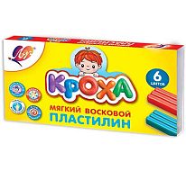 Пластилин мягкий  6цв., 99гр. ЛУЧ "Кроха" 12С 863-08 со стеком