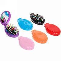 Расчёска массажная складная с зеркалом "Your hair style" 675-006