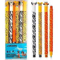 Ручка гелевая "Пиши-Стирай" deVENTE "Safari Park" 5051541 синяя,0,5мм,с ласт.,асс.