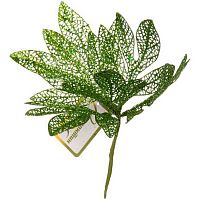 Ветка декоративная "Сказочный листопад" 201-2421 зелёный,25см