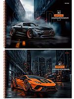 Альбом для рис.40л. Проф-Пресс спираль "Красивые автомобили-3" 40-7905 асс.