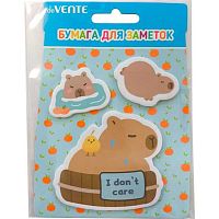 Кл.бумага д/заметок 40*40мм/70*70мм deVENTE  20л.*3шт "Capybara&Bath" 2010411 асс.форм,дизайна