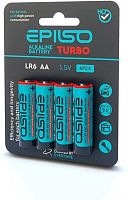 Батарейка EPILSO LR6/AA 4 Blister Card 1.5V TURBO (БП-00000346)