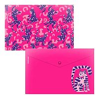 Папка-конверт на кнопке А4 EK "Pinna Kotta" 65213 пластик,160мкм,асс.