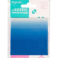 Самоклеящиеся этикетки-закладки deVENTE 76*76мм,50л. "Degrade" 2011446 синий,пластик.,п/прозр.