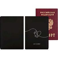 Обложка д/паспорта deVENTE "Love yourself" 1030152 кож.зам.soft touch,5отд.д/визиток