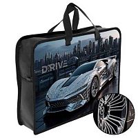 Папка пластик,с ручками А4 ОНИКС ПТ-14-4-12 "Silver auto" (87856) д/тетрадей