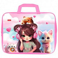 Сумка-планшет А4 ХАТ "Слушай музыку!" 32088 текстиль,с ручками