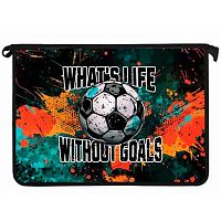 Папка д/тетрадей А4 ОНИКС ПТ-835 "Футбол гранж" (87489) на молн.