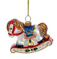 Игрушка ёлочная REMECO Символ года 2026 "Лошадка" 794465 стекло,7*3*6см,асс.
