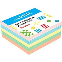 Блок д/заметок 90*90*50мм deVENTE 2012800 непрокл.,5цв.,офсет 80г/м2