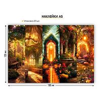 Наклейка А5 (12*18см) КВ 9097 глянц.ВД-лак