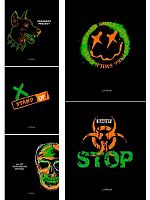 Тетрадь 48л. (клетка) Проф-Пресс Collezione "Чёрный микс" 48-9621 цв.мел.обл.,асс.