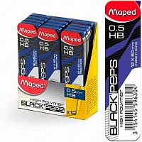Грифель 0,5мм (12шт) MAPED 559630 HB в дисплее