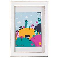 Фоторамка пластик 10*15см Акварель белый,ширина багета-14мм