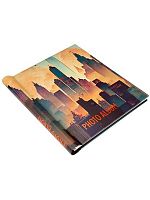 Фотоальбом Миленд  80фото 10*15 "Большой город" ФР-1297 на самокл.листах,20л.с фольг.тисн.