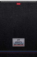 Блокнот А4  60л. ХАТ спираль "Дух,Доблесть,Достоинство" 35171 клетка,мел.карт.,жёст.подл.,уф-лак