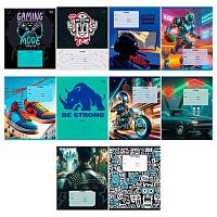 Тетрадь 12л. (клетка) BG "Mix-10. Мальчики" 60284 эконом,асс.