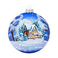Шар КОЛОМЕЕВ "Домик в лесу" КУ-100-224142 стекло,10см,подар.уп.
